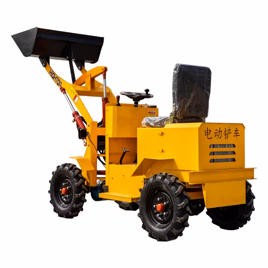Custom Small Electric Mini Front End Loader Four Wheel Drive Small Forklift Tractor